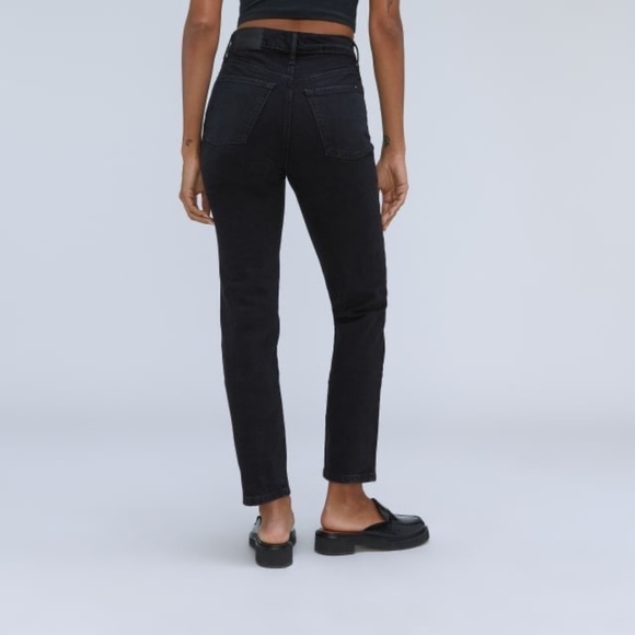 Everlane Original Cheeky Jean Low-Stretch Coal Black NWT - Picture 13 of 14